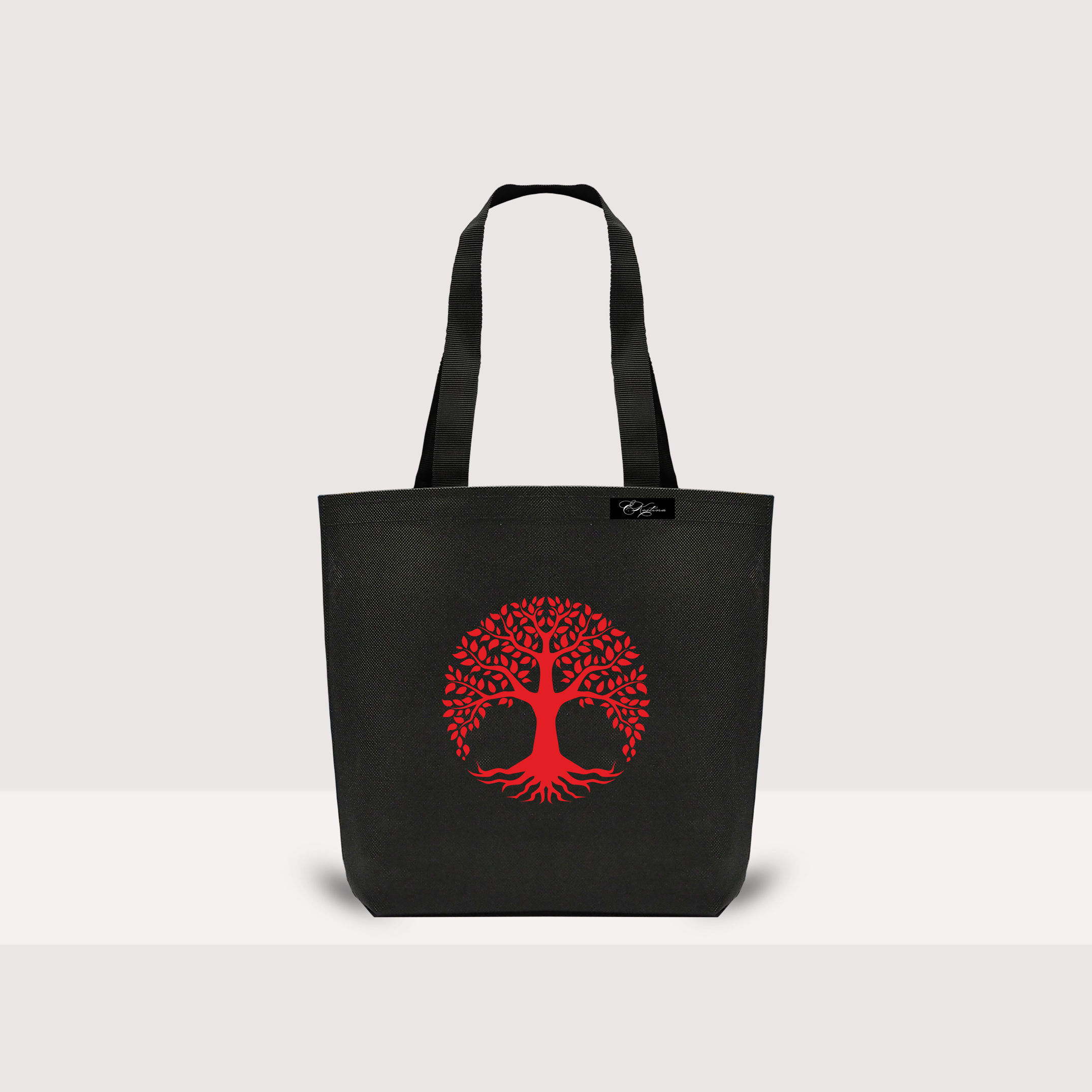 средняя сумка-шоппер красное дерево