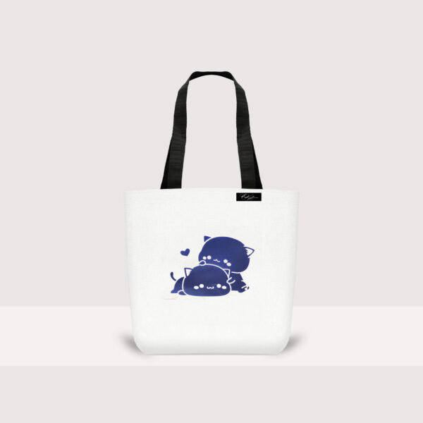 Белая сумка Фиолетовые обнимашки 2
