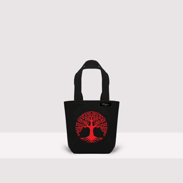 маленькая сумка-шоппер красное дерево