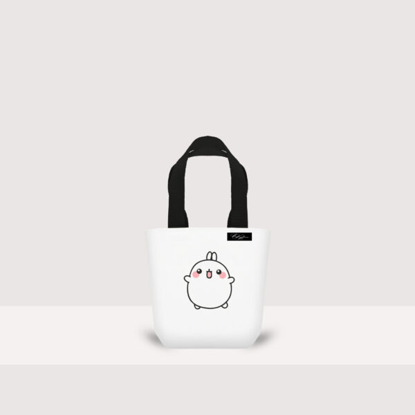 маленькая сумка-шоппер черный кролик